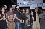 Shabana Azmi, Javed AKhtar at the peace march for the Delhi victim in Mumbai on 29th Dec 2012 (177).JPG
